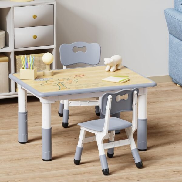 Height Adjustable Toddler Desk and Chair Set